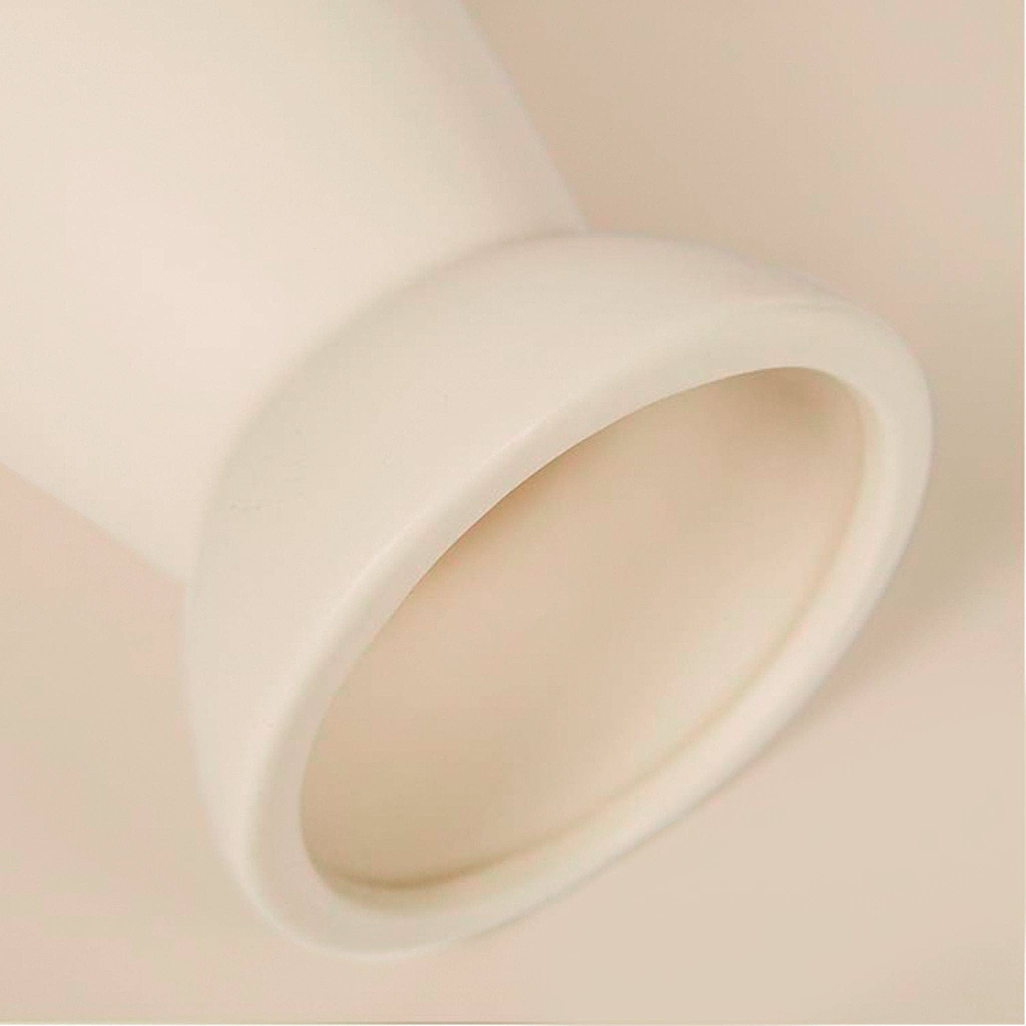 White Ceramic Vase - 8.25"