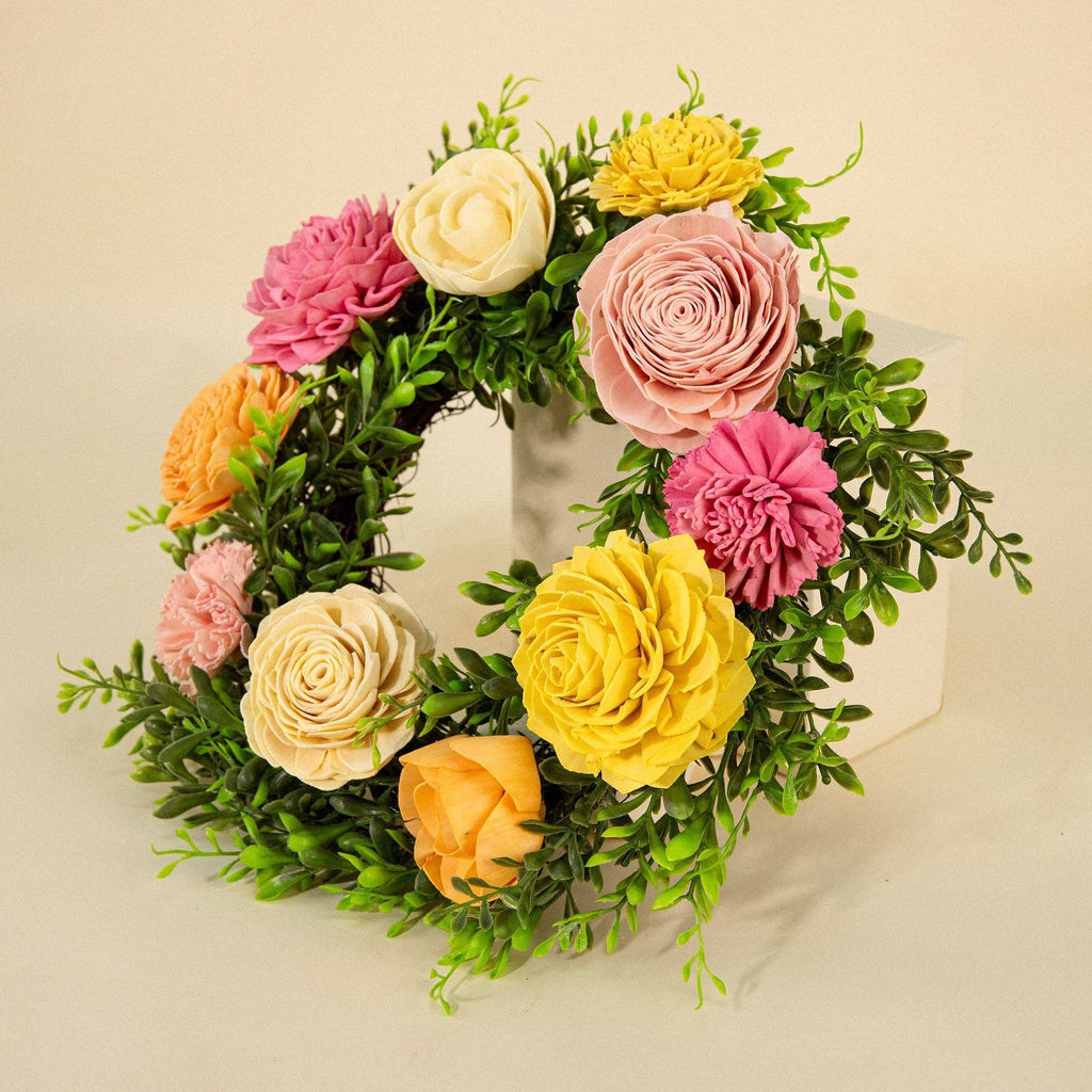 12" Wreath - Sunset Blush