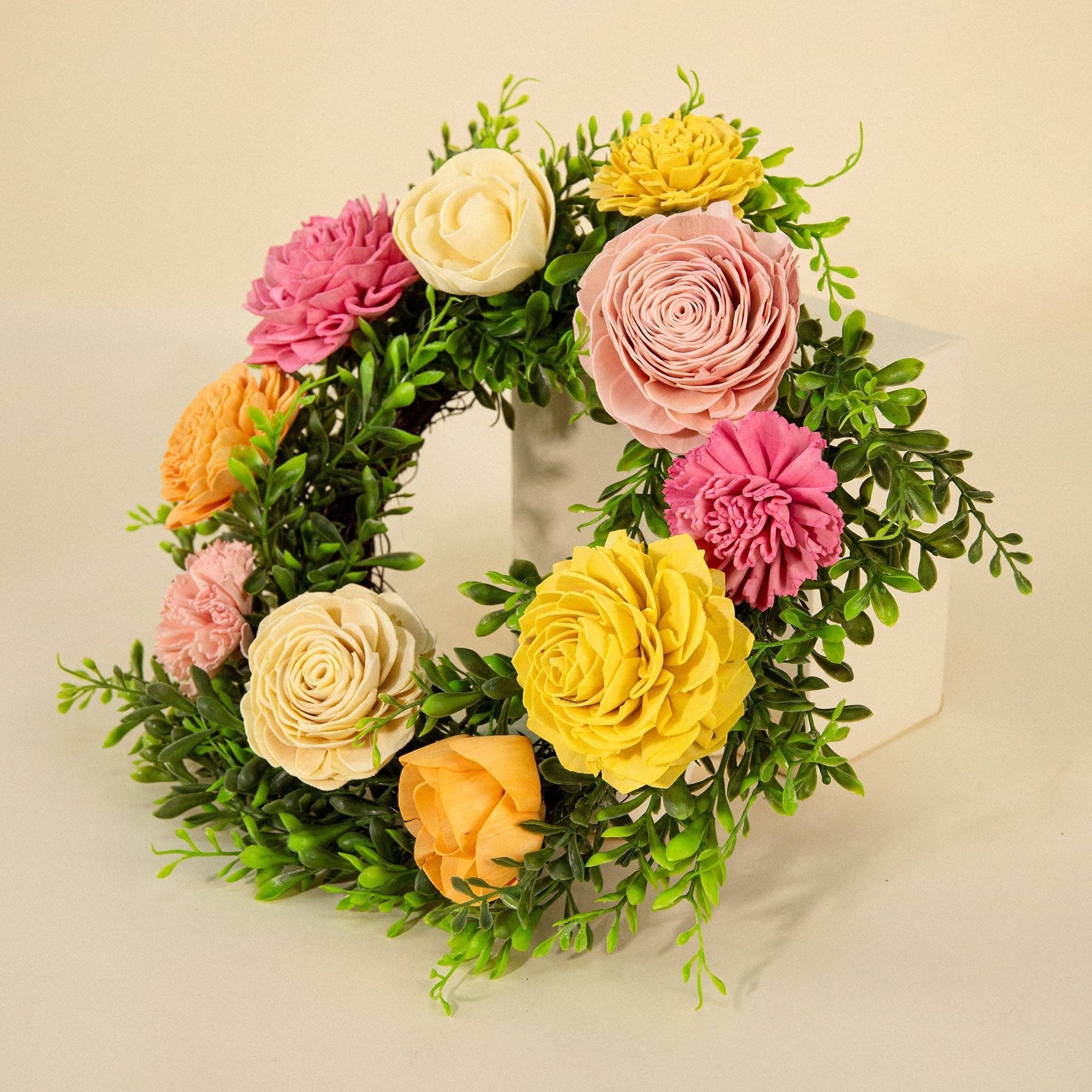 12" Wreath - Sunset Blush