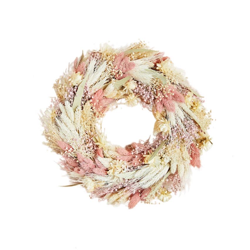 Dried Flowers Wreath - Blush