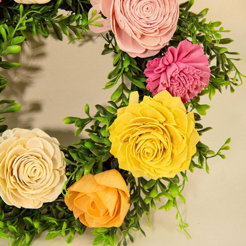 12" Wreath - Sunset Blush