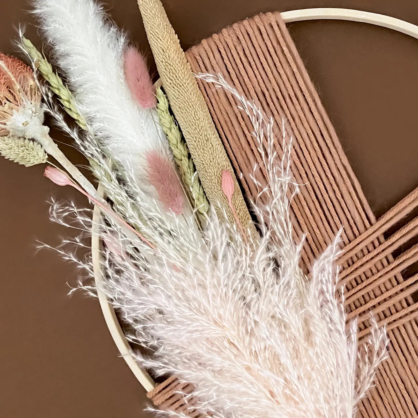 Dried Flowers Merino Wool Wreath