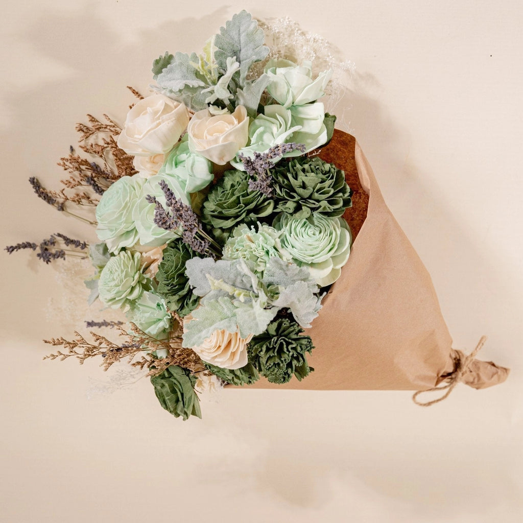 Sage Meadows Loose Flower Finished Bouquet