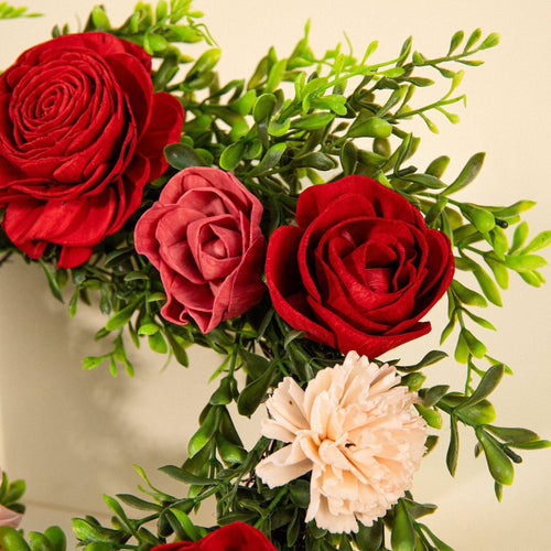 12" Wreath - Rose Glow