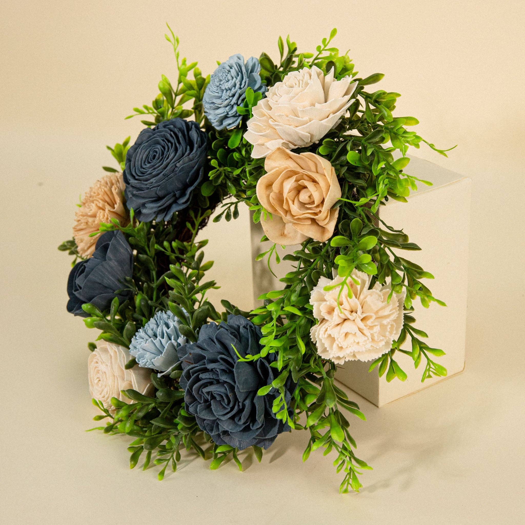 12" Wreath - Blue Serenity