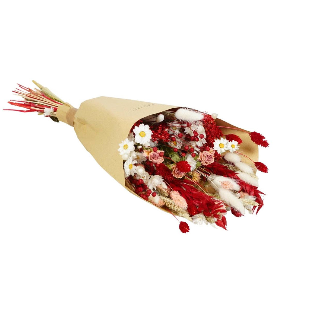 Dried Flowers - Field Bouquet - Red Velvet - Medium Size - Valentines Day